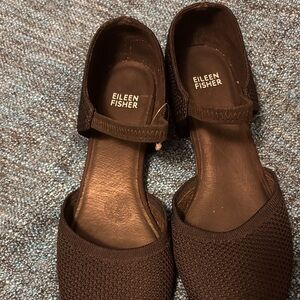 Eileen Fisher Dark Brown Slip-On Shoes